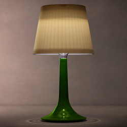 Konstsmide Assisi Solar Outdoor Table Lamp Green